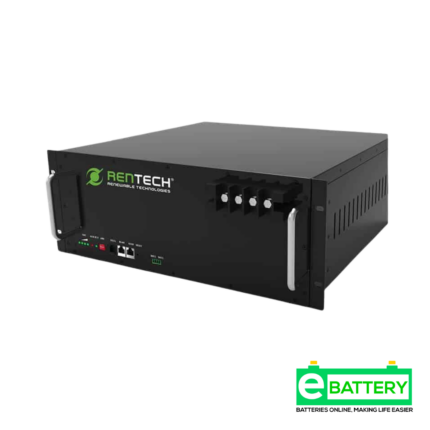 Rentech 51.2V 50 Ah Rack-Mounted Lithium-Ion Battery (2.56kWh)